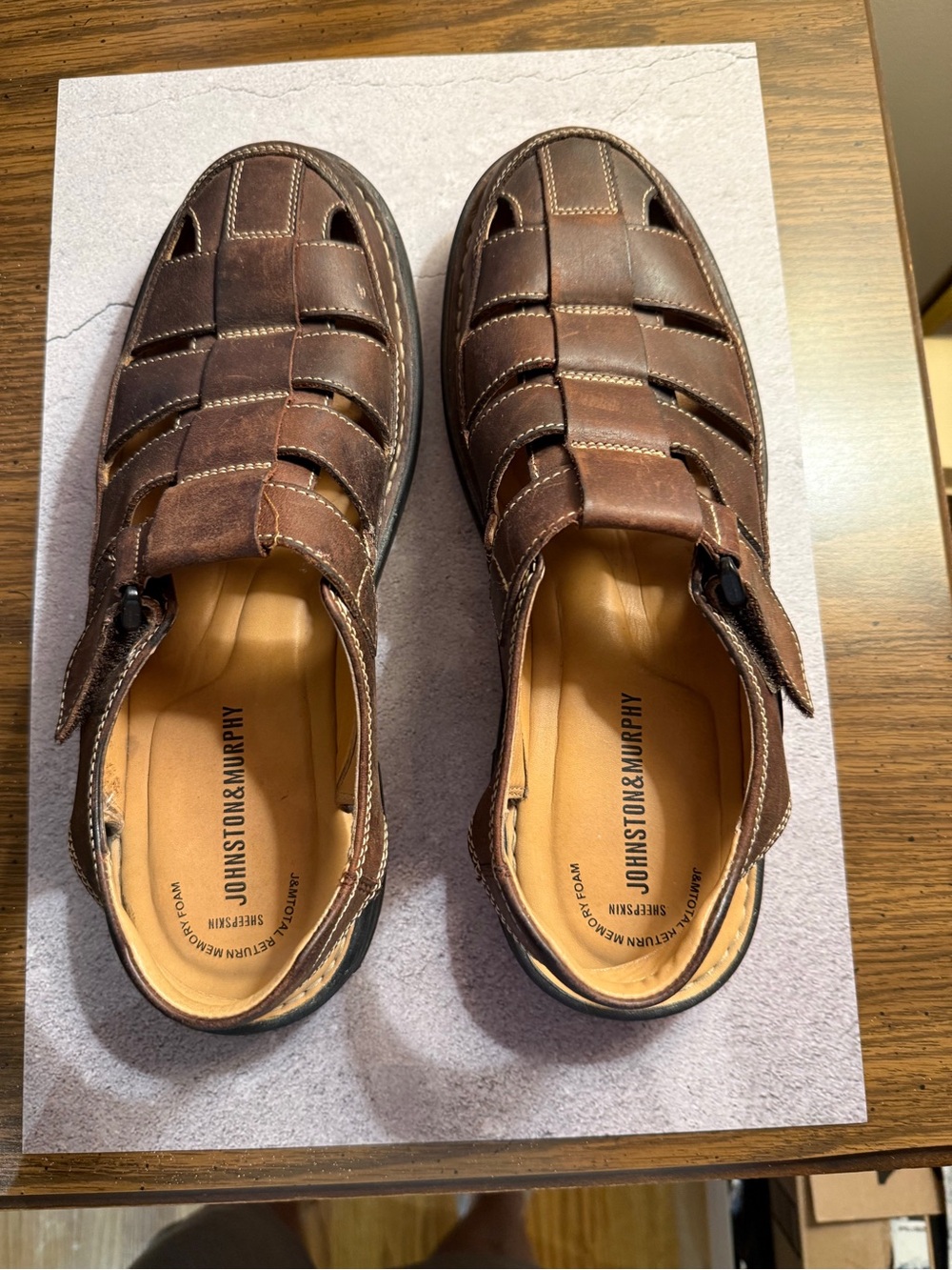 Men’s  shoes - Johnston & Murphy Casual Sandal Size 10 - Picture 2 of 3